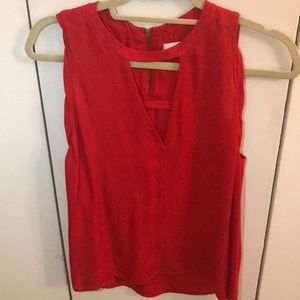 ALC Red Silk Shay Top